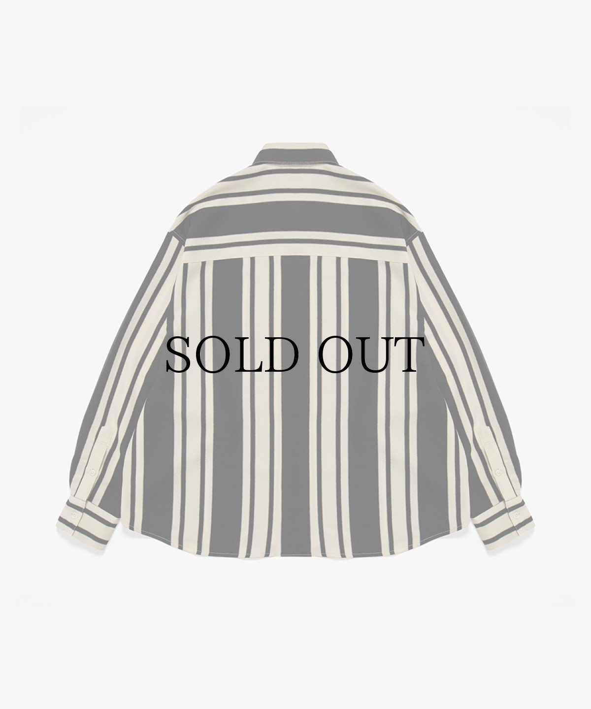 画像7: APPLEBUM(アップルバム) / Wooly Twill Stripe Oversize L/S Shirt (7)