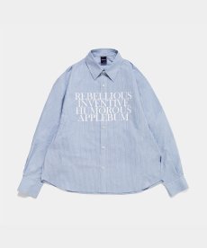 画像1: APPLEBUM(アップルバム) / ”Philosophy” Oversize Print L/S Shirt (1)
