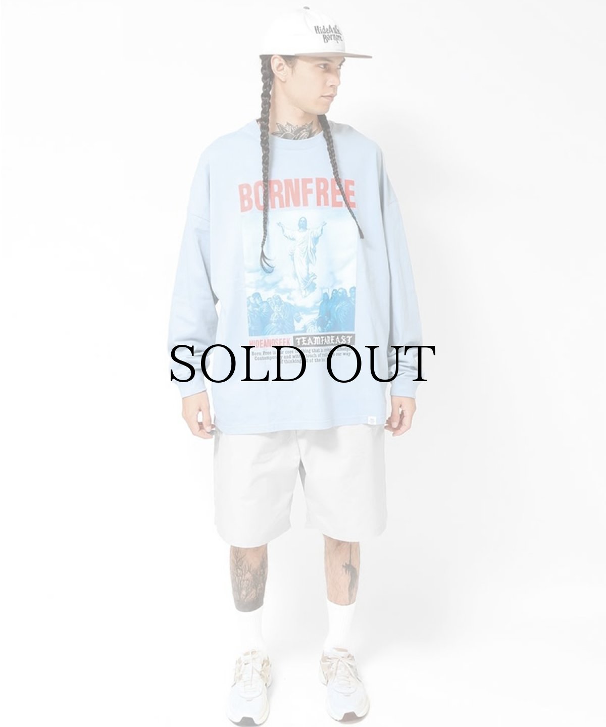 画像6: HIDEANDSEEK(ハイドアンドシーク) / Jesus L/S Tee (Big Silhouette) (6)