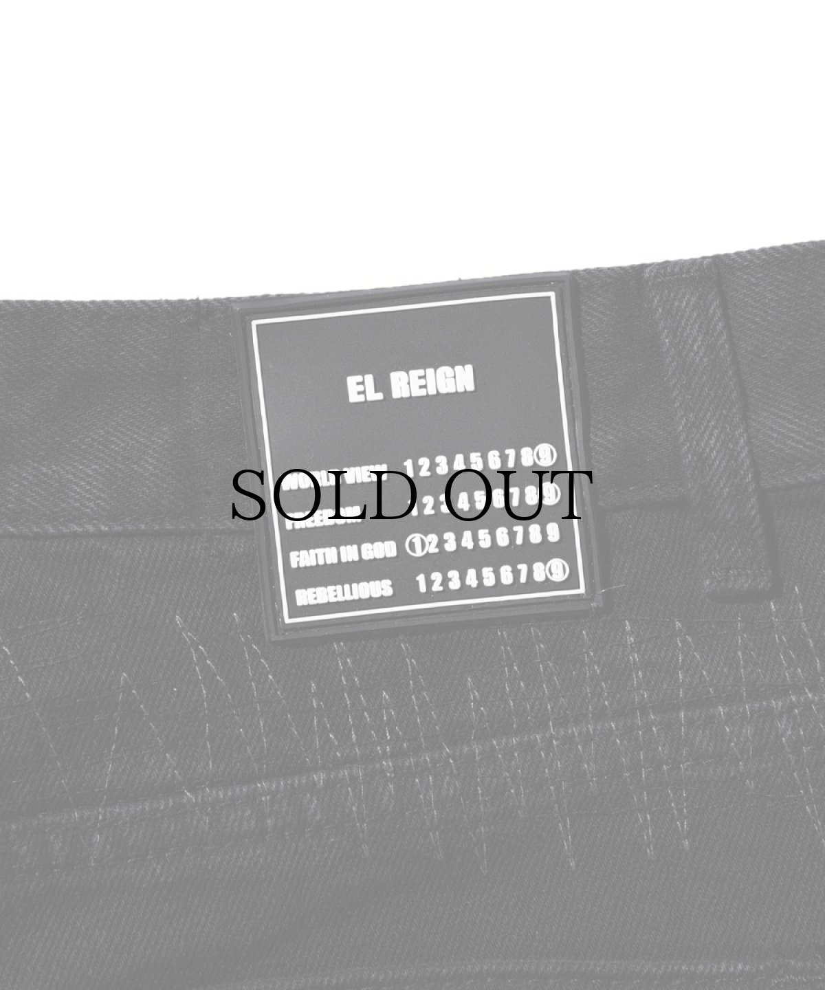 画像6: EL REIGN(エルレイン) / "FEAR" BLACK DAMAGE DENIM (6)