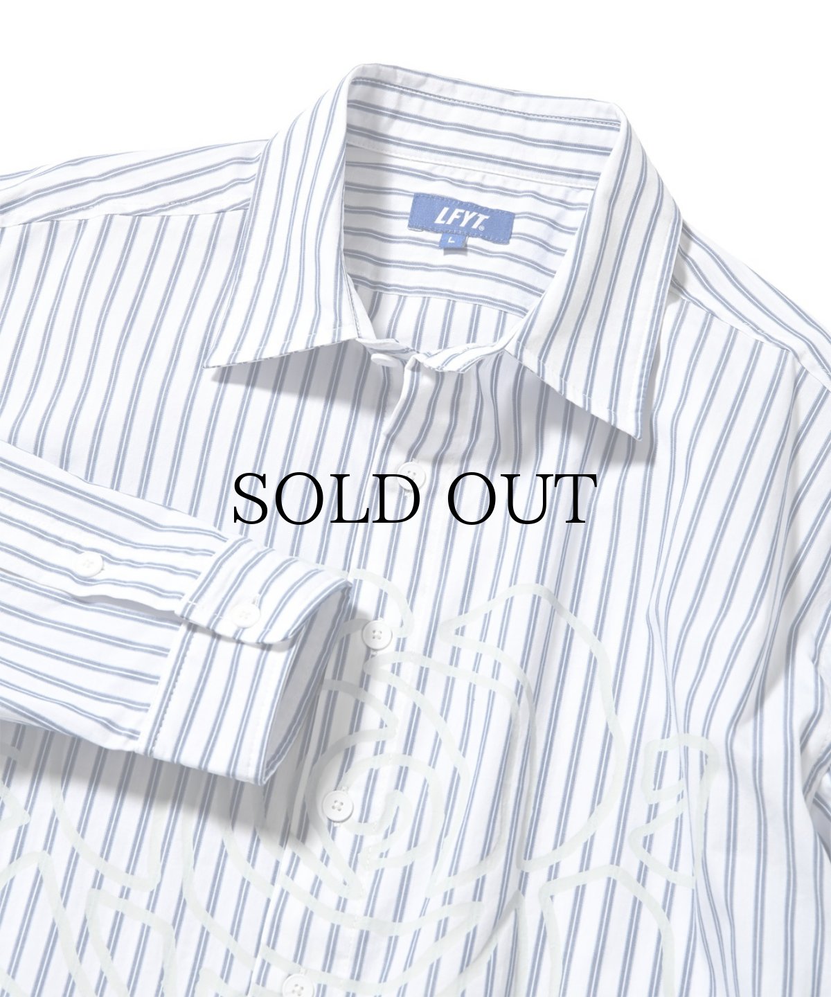 画像8: 【30%OFF】 LFYT(ラファイエット) / STRIPE ROSE SHIRT (8)
