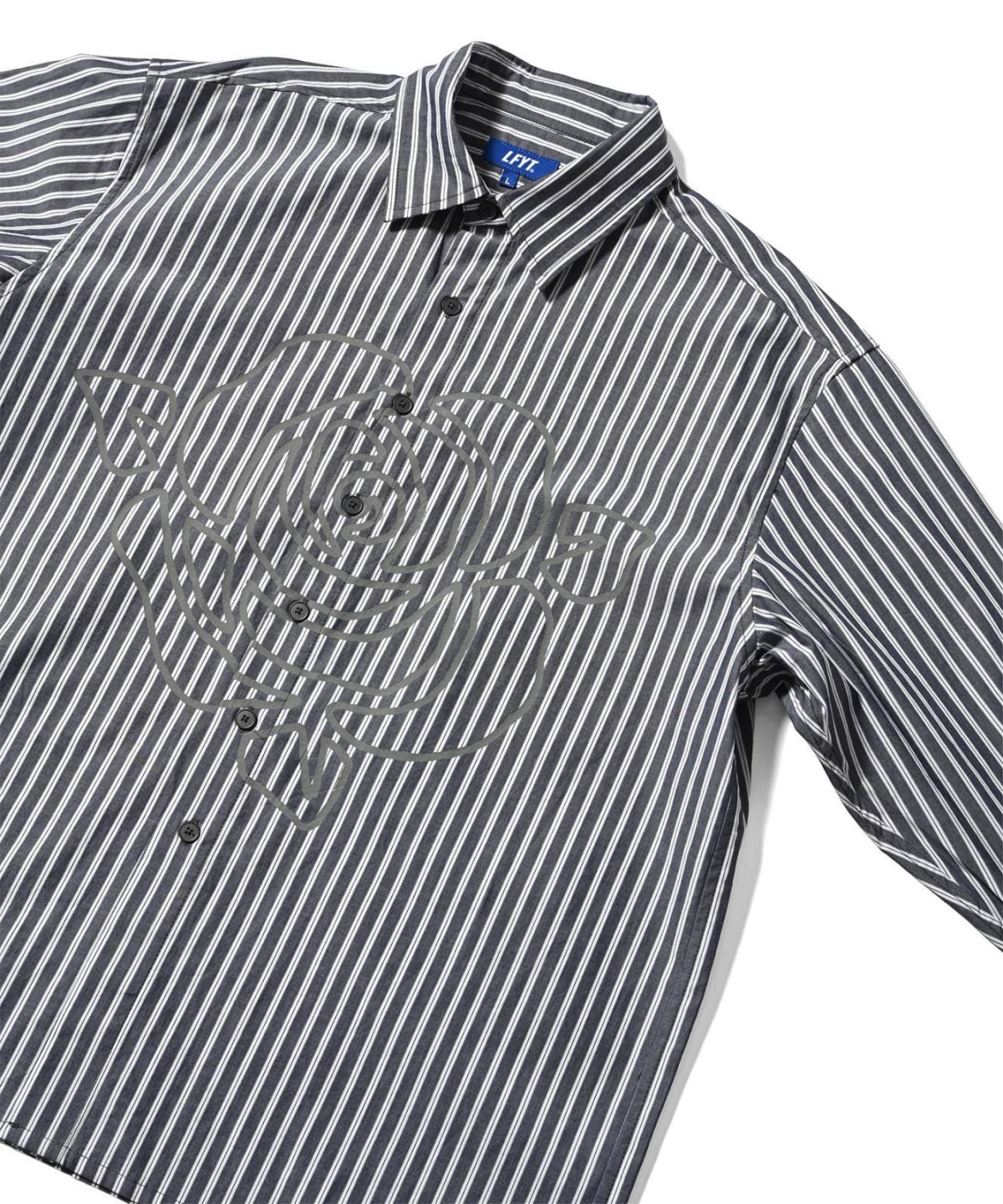 画像7: 【30%OFF】 LFYT(ラファイエット) / STRIPE ROSE SHIRT (7)