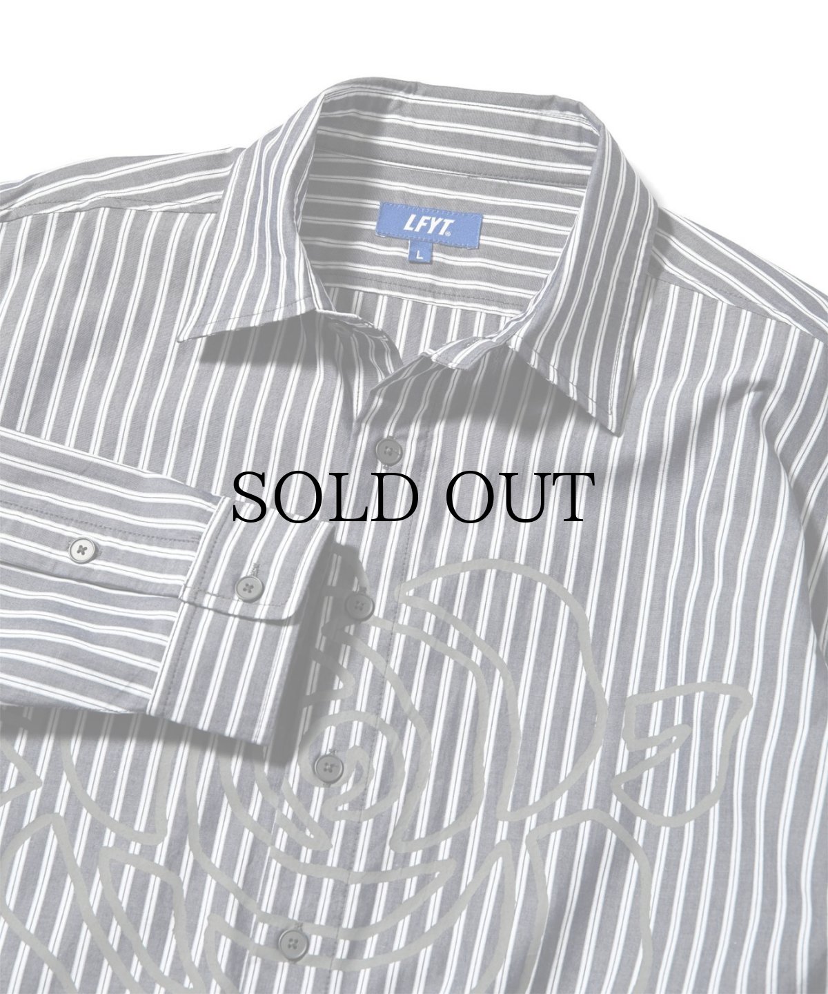 画像9: 【30%OFF】 LFYT(ラファイエット) / STRIPE ROSE SHIRT (9)