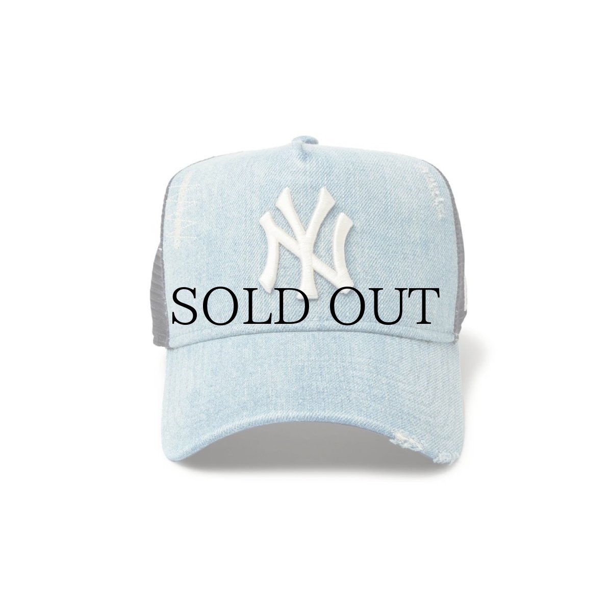 画像2: NEW ERA / 9FORTY A-Frame トラッカー Damaged Series ニューヨーク・ヤンキース (2)