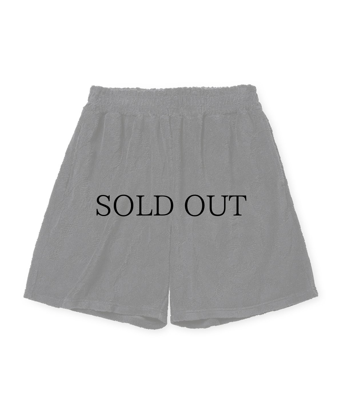 画像1: CALEE(キャリー) / SNAKE PATTERN JACQUARD PILE RELAX SHORTS (1)