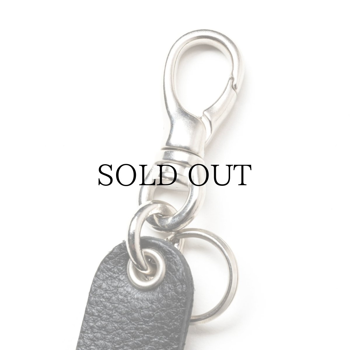 画像3: CALEE(キャリー) / STUDS LEATHER FLAT KEY RING (3)