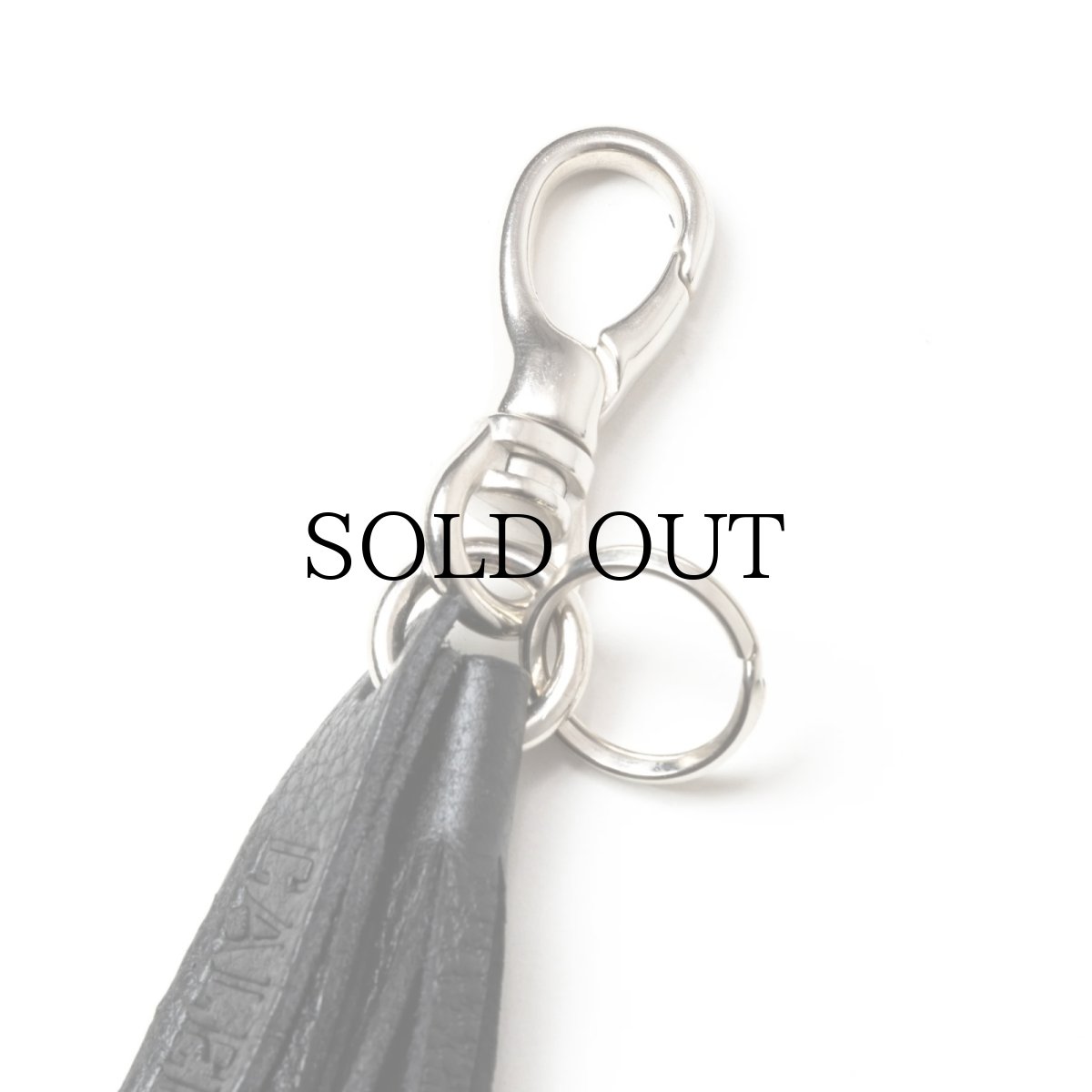 画像2: CALEE(キャリー) / STUDS & TASSEL LEATHER LONG KEY RING (2)