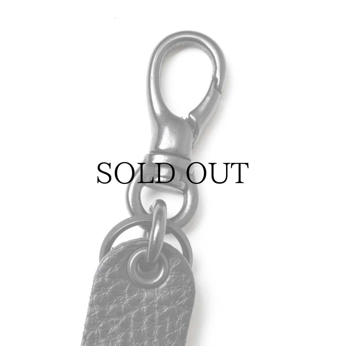 画像4: CALEE(キャリー) / STUDS LEATHER FLAT KEY RING (4)