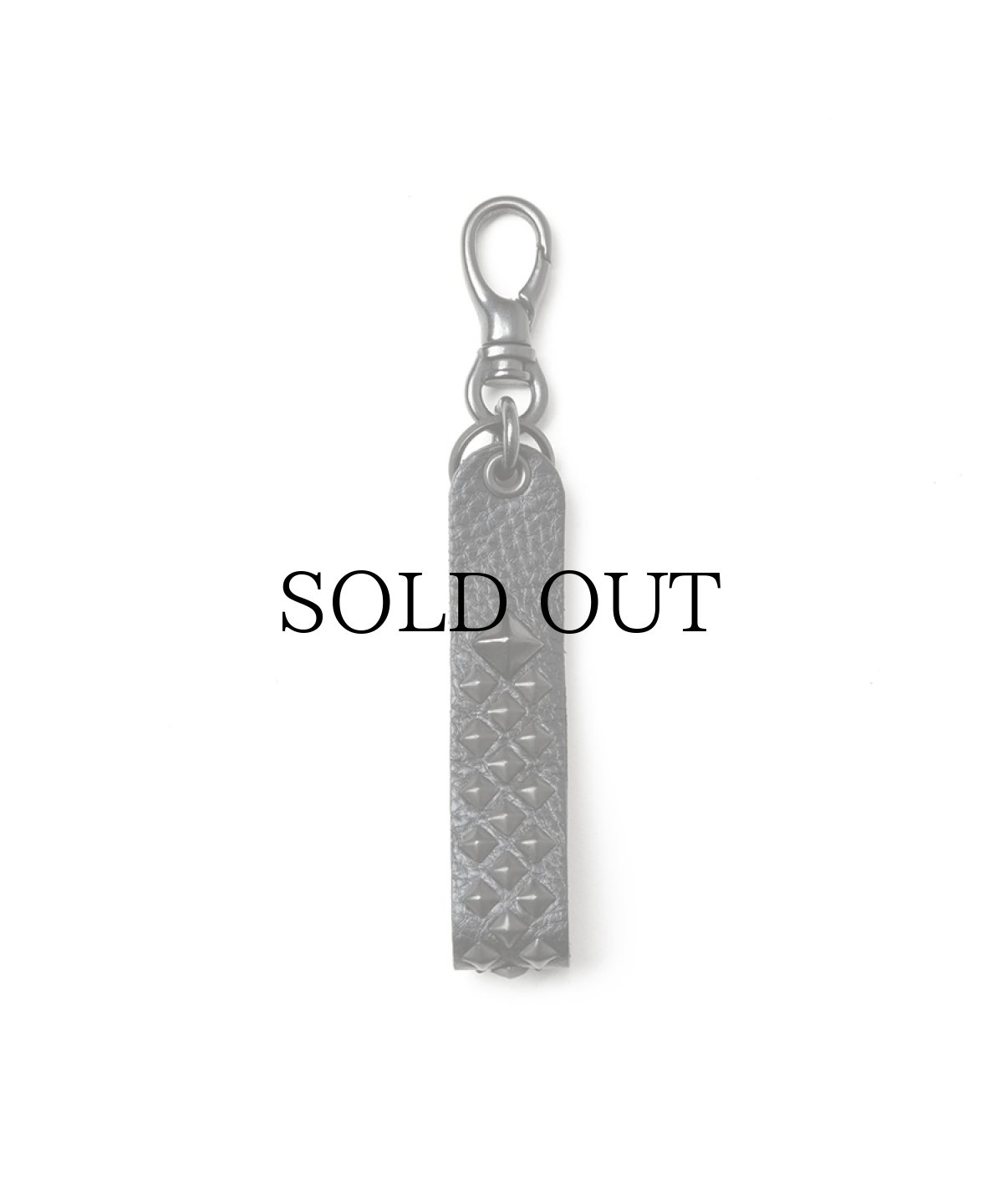 画像2: CALEE(キャリー) / STUDS LEATHER FLAT KEY RING (2)