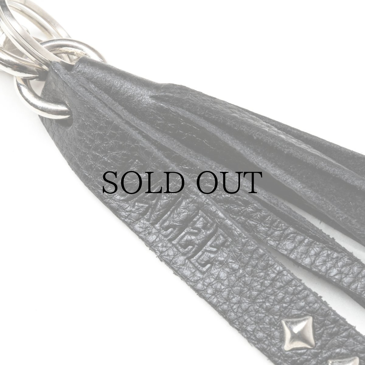 画像4: CALEE(キャリー) / STUDS & TASSEL LEATHER LONG KEY RING (4)