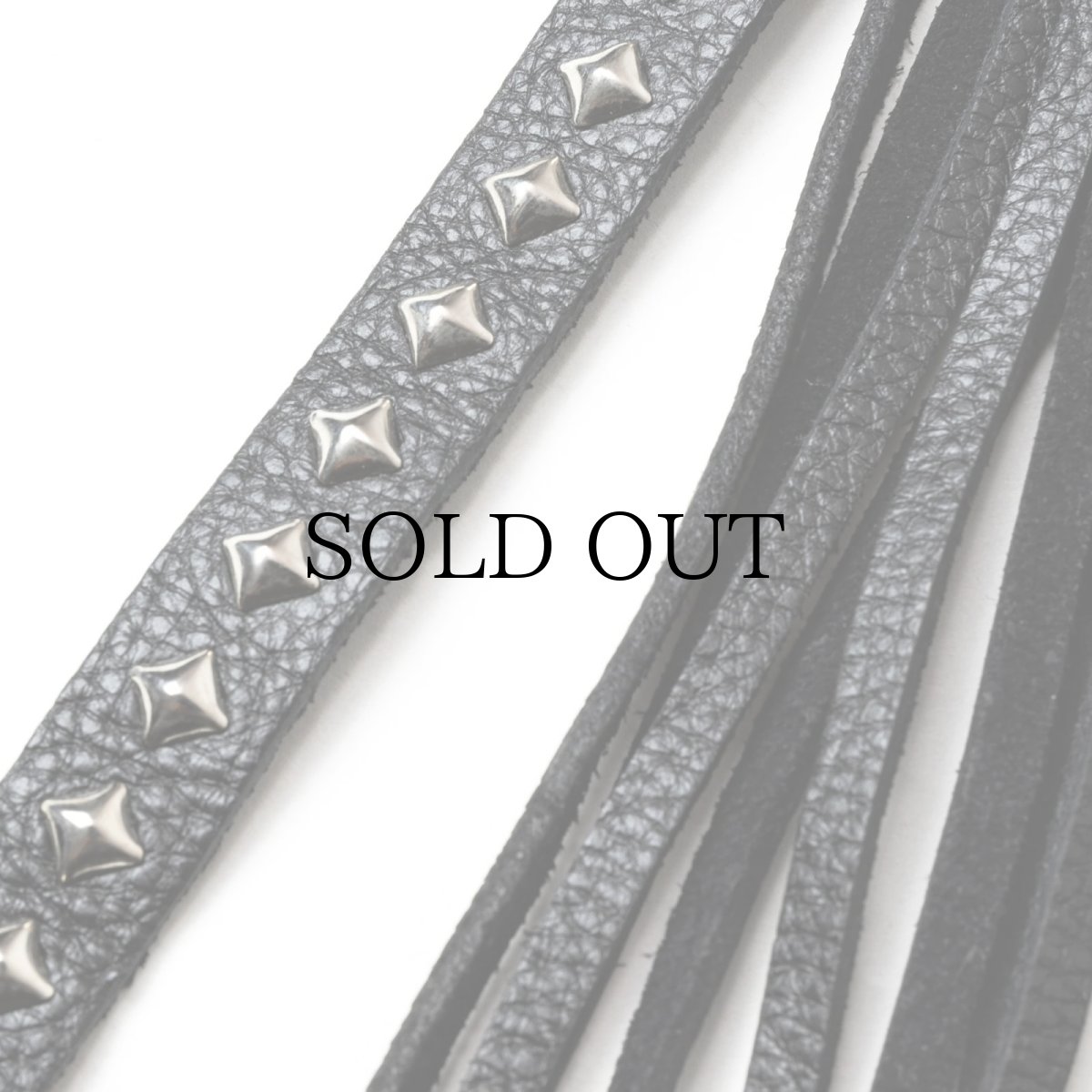 画像3: CALEE(キャリー) / STUDS & TASSEL LEATHER LONG KEY RING (3)