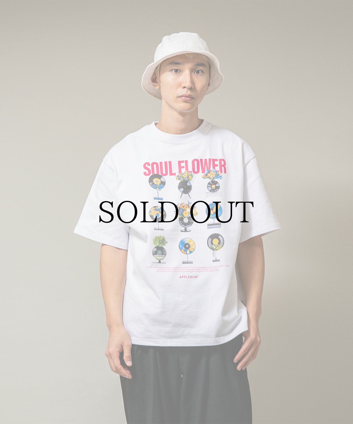 画像2: APPLEBUM(アップルバム) / "Soul Flower" T-shirt 12oz (2)
