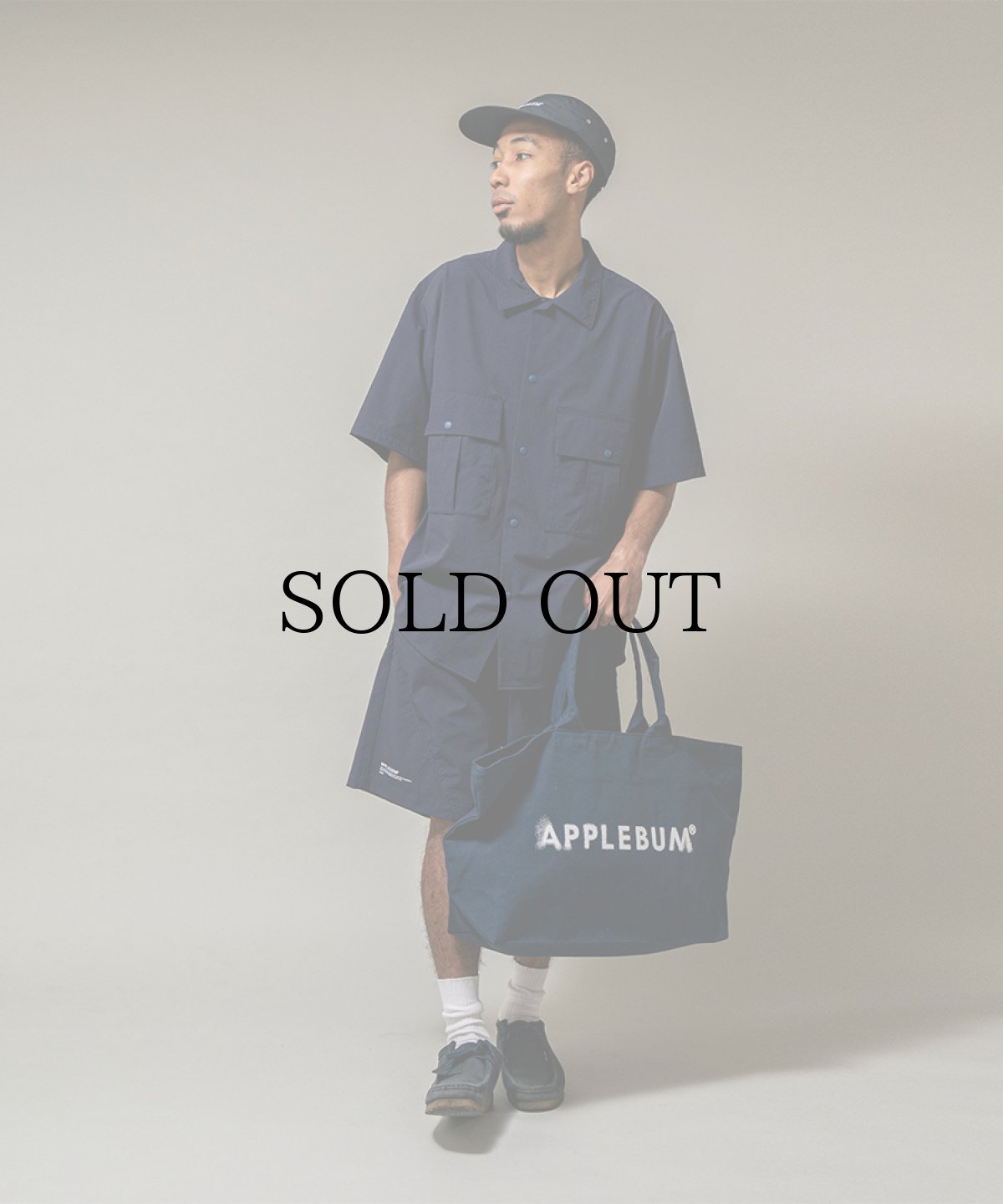画像2: APPLEBUM(アップルバム) / Blurry Logo Zip Totebag [TiEDYE FREAK] (2)