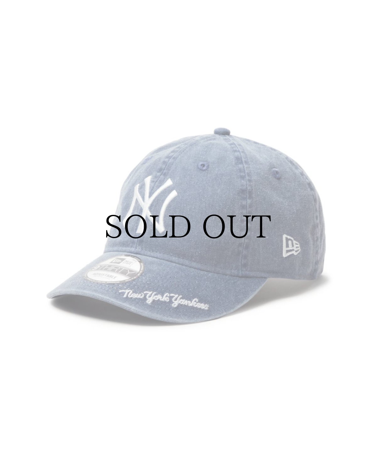 画像1: NEW ERA / 9THIRTY MLB Visor Logo ニューヨーク・ヤンキース アシッドウォッシュ (1)