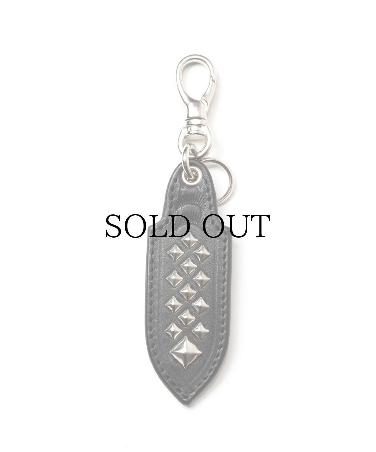 画像1: CALEE(キャリー) / STUDS LEATHER KEY RING (1)