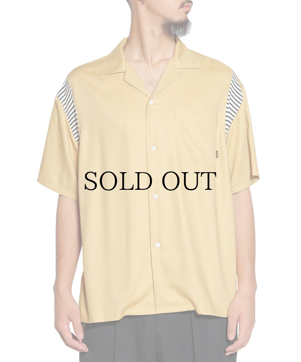 画像9: CALEE(キャリー) / VINTAGE TYPE RIB BOWLING SH (9)