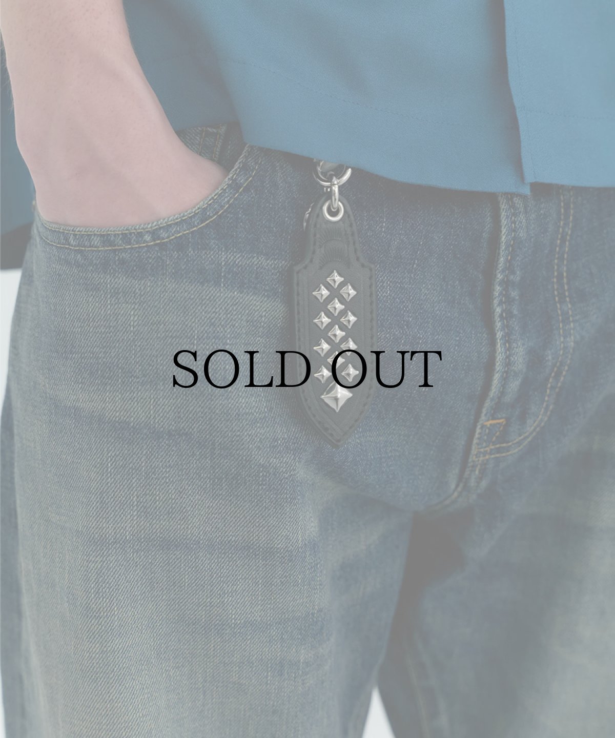 画像5: CALEE(キャリー) / STUDS LEATHER KEY RING (5)