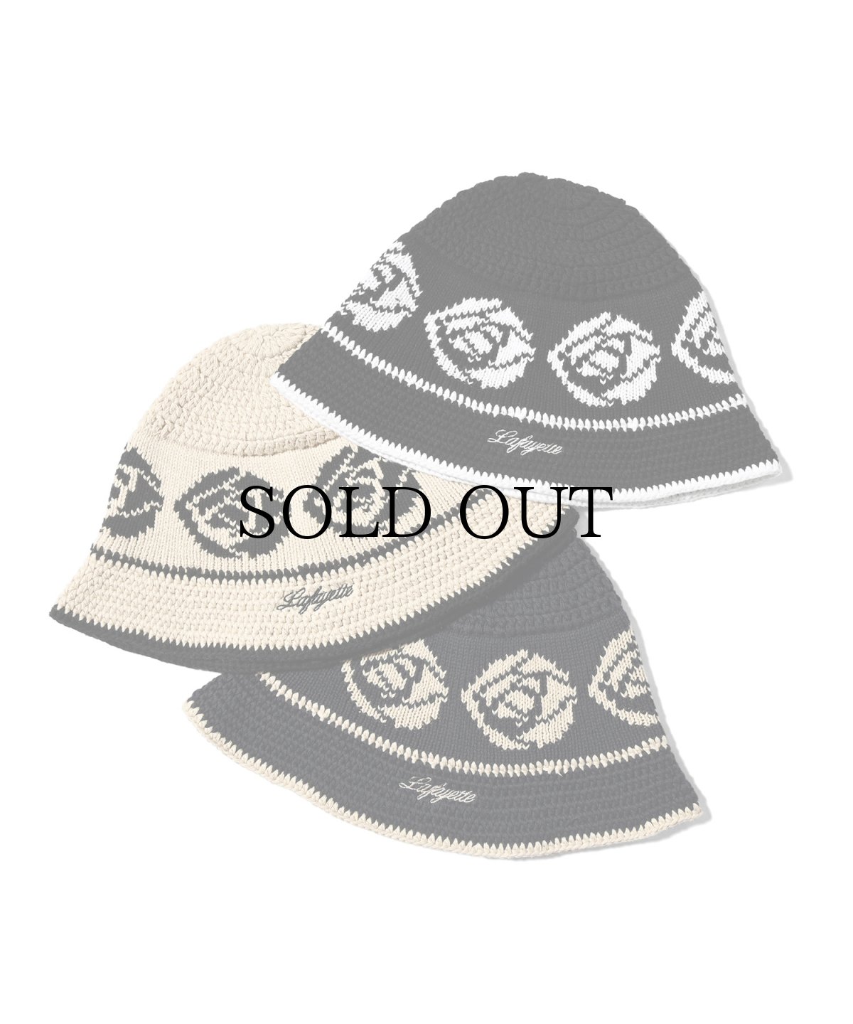 画像1: LFYT(ラファイエット) / LFYT ROSE KNIT BUCKET HAT (1)