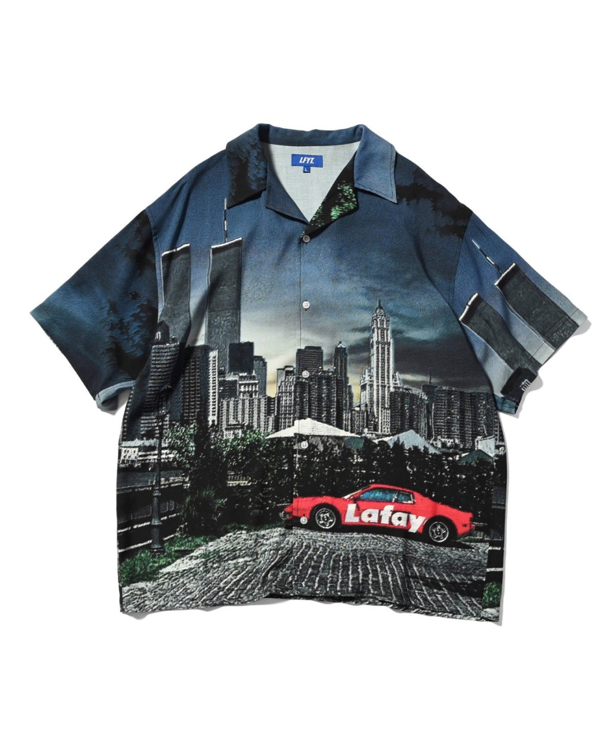 画像2: 【30%OFF】 LFYT(ラファイエット) / CITYSCAPE ALLOVER PATTERN SHIRT (2)