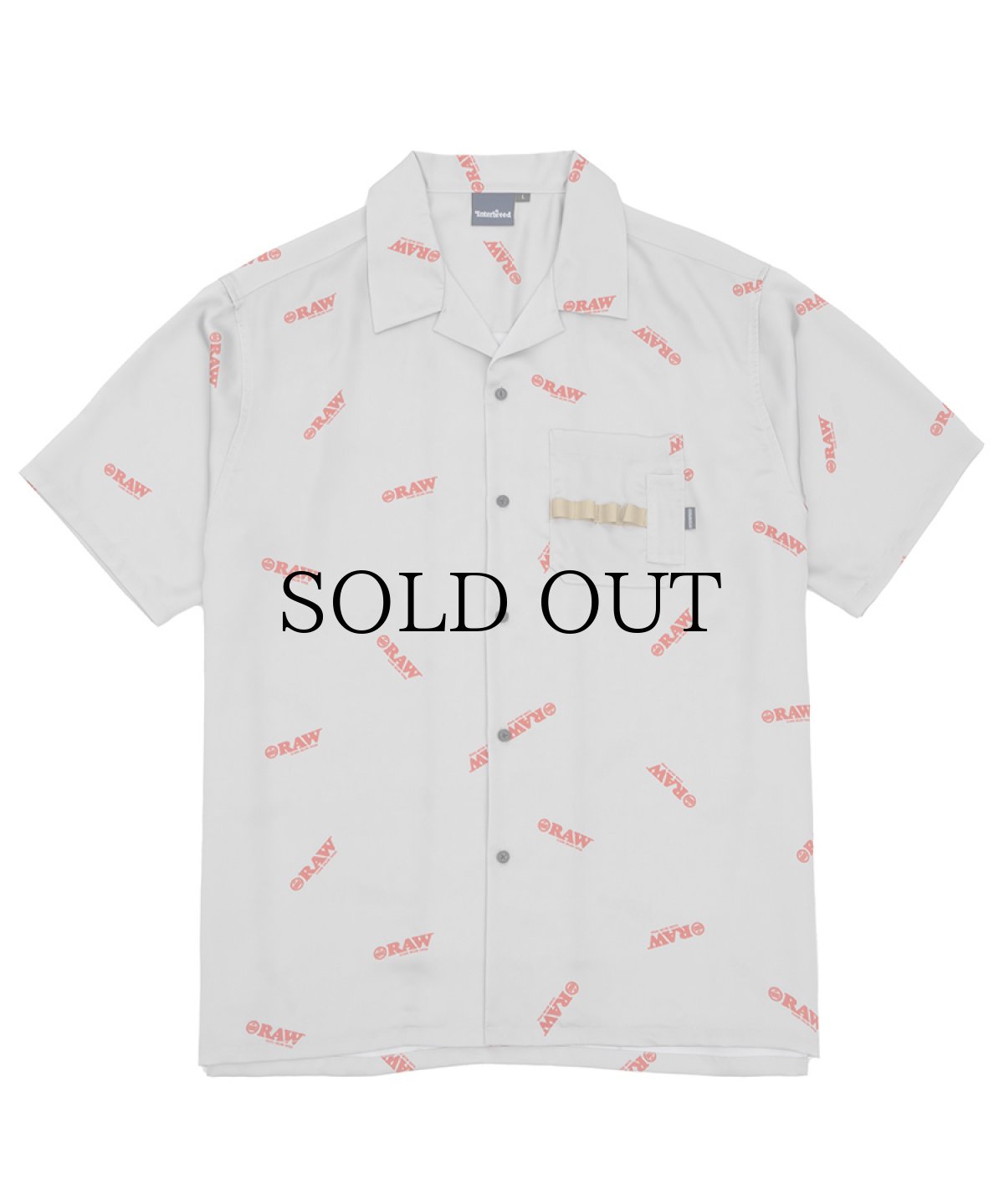 画像1: INTERBREED(インターブリード) / RAW x INTERBREED “Logo Open Collar Shirt (1)
