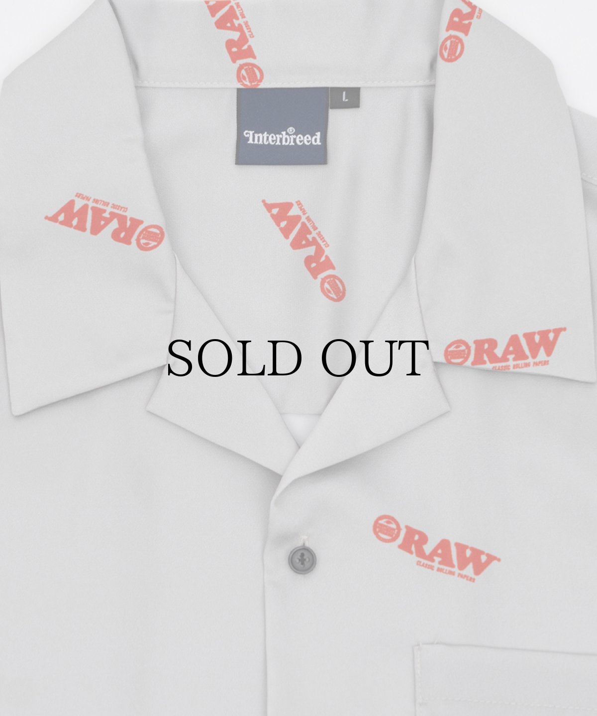 画像3: INTERBREED(インターブリード) / RAW x INTERBREED “Logo Open Collar Shirt (3)