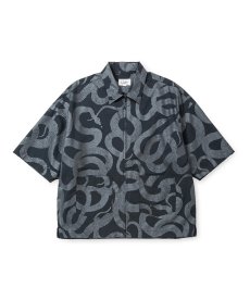 画像1: CALEE(キャリー) / DOTAIR®︎ SNAKE PATTERN ZIP SH ＜REFLECTOR＞ (1)