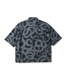 画像2: CALEE(キャリー) / DOTAIR®︎ SNAKE PATTERN ZIP SH ＜REFLECTOR＞ (2)