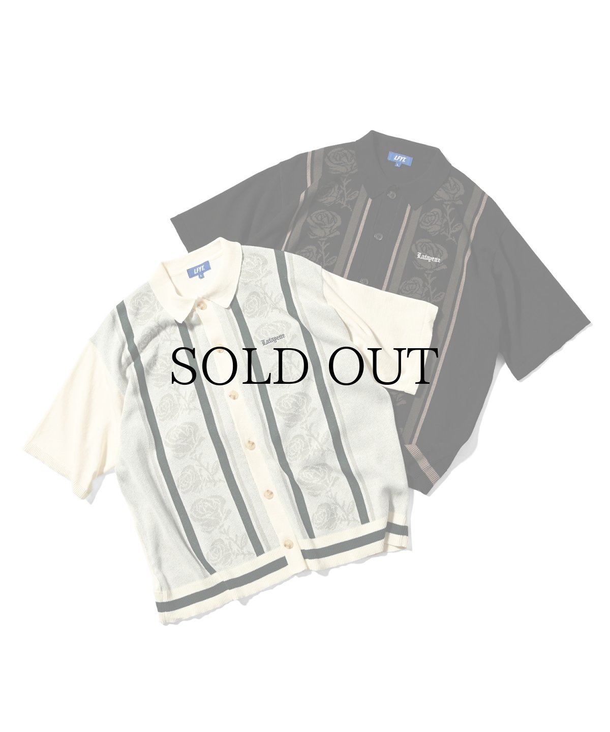 画像1: LFYT(ラファイエット) / ROSE SUMMER KNIT SHIRT (1)