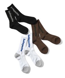 画像1: LFYT(ラファイエット) / Lafayette LOGO CREW SOCKS (1)