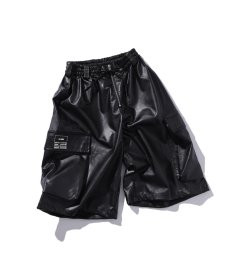 画像1: EL REIGN(エルレイン)  / ”FEAR” CARGO LEATHER SHORTS (1)