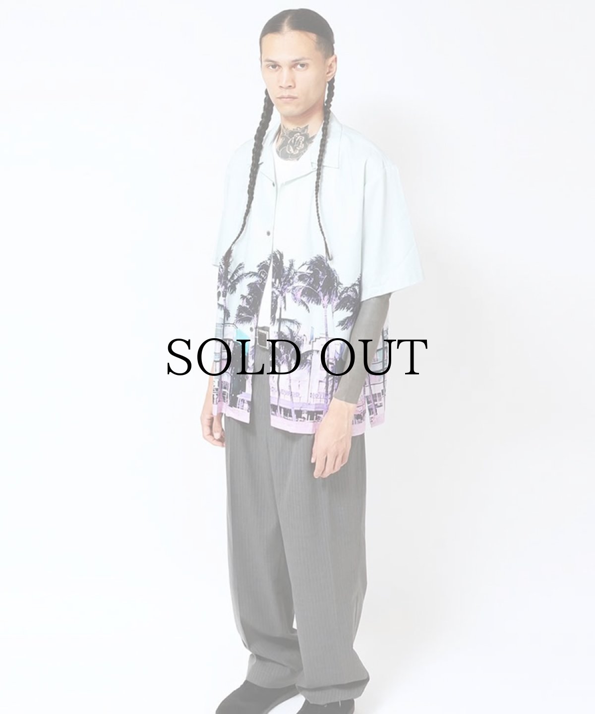画像4: HIDEANDSEEK(ハイドアンドシーク) / Palmtree S/S Shirt (4)