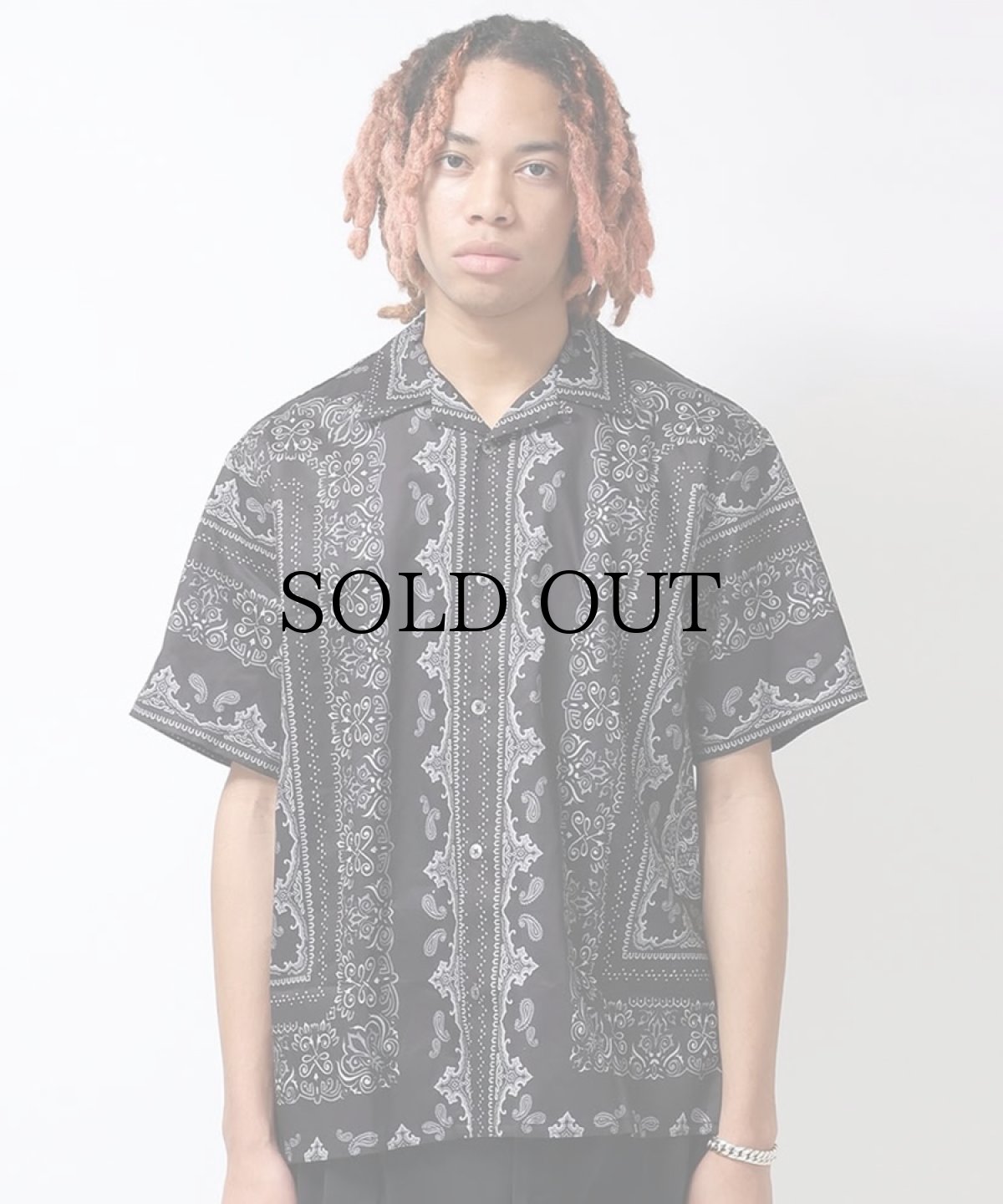 画像3: HIDEANDSEEK(ハイドアンドシーク) / Bandana Pattern S/S Shirt (3)