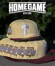 画像1: NEW ERA / 59FIFTY Philadelphia Phillies 1996 All Star Game Vegas Gold/Maroon (1)