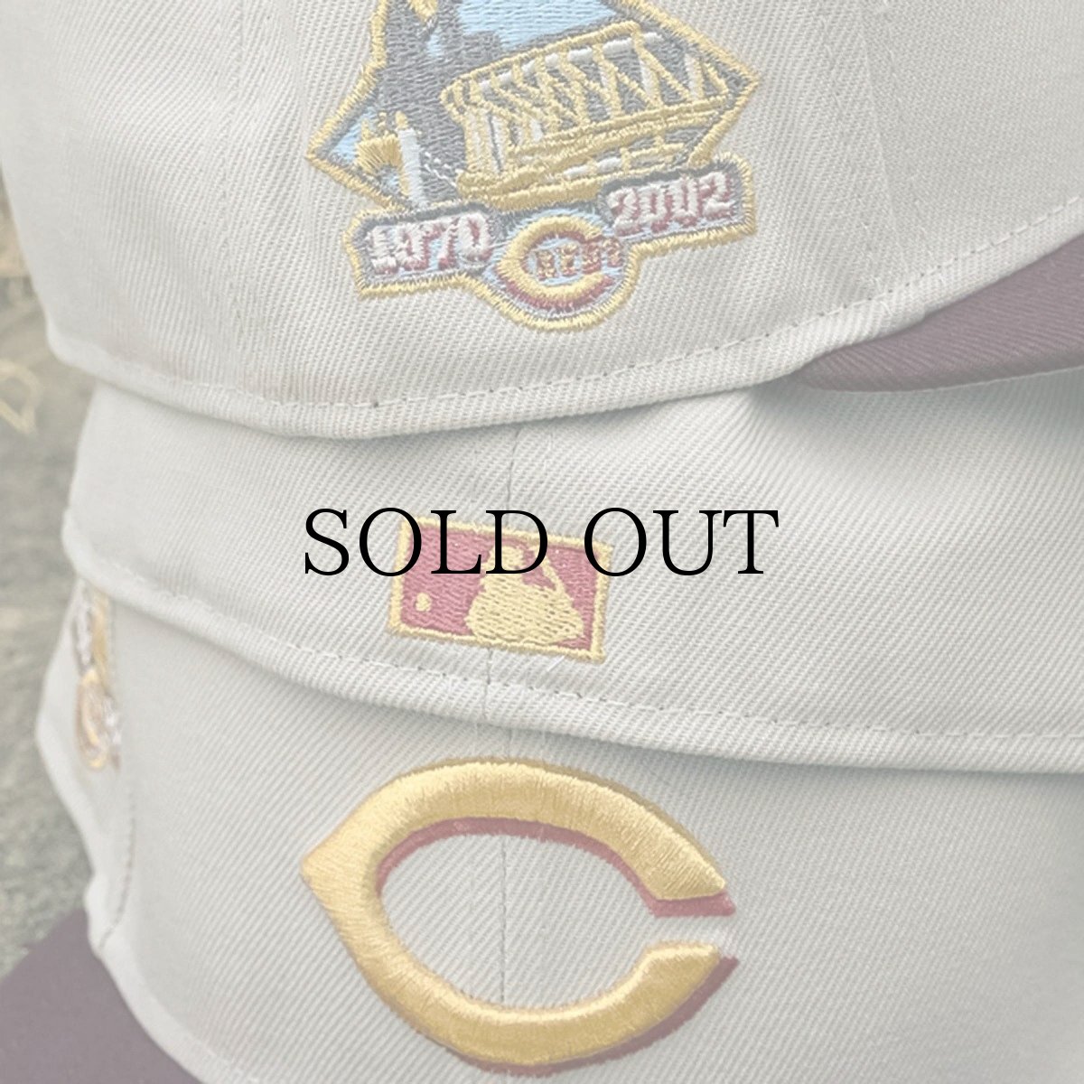 画像4: NEW ERA / Cincinnati Reds - 59Fifty 1970 Sand/Burgundy (4)