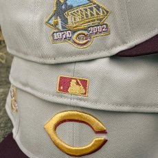 画像4: NEW ERA / Cincinnati Reds - 59Fifty 1970 Sand/Burgundy (4)