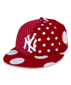 画像1: NEW ERA / New York Yankees - 9FIFTY POLKA DOT RED (1)