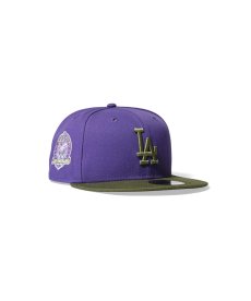 画像1: NEW ERA / Los Angeles Dodgers - 9FIFTY CO 60TH ANV PURPLE/OLIVE (1)