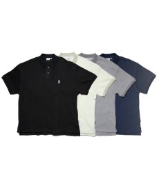画像1: HAIGHT / WAFFLE POLO SHIRT (1)