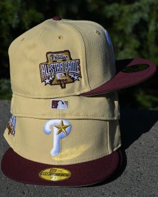 画像2: NEW ERA / 59FIFTY Philadelphia Phillies 1996 All Star Game Vegas Gold/Maroon (2)