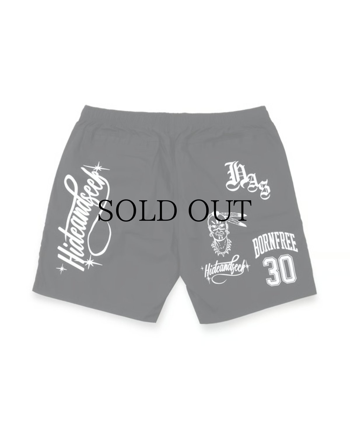 画像1: HIDEANDSEEK(ハイドアンドシーク) / Cursive Logo Beach Short (1)