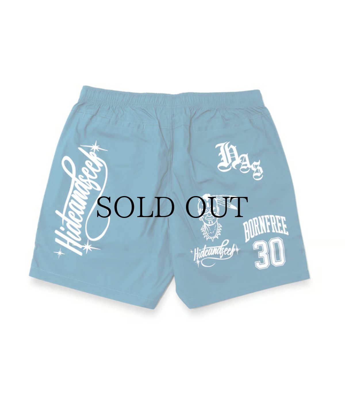 画像2: HIDEANDSEEK(ハイドアンドシーク) / Cursive Logo Beach Short (2)
