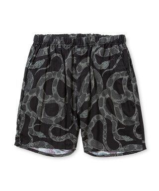 パンツ 046040 CALEE ALLOVER SNAKE PATTERN EASY CALEE(キャリー) ショートパンツ Allover snake pattern easy