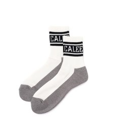 画像1: CALEE(キャリー) / JACQUARD PILE LINE SOCKS (1)