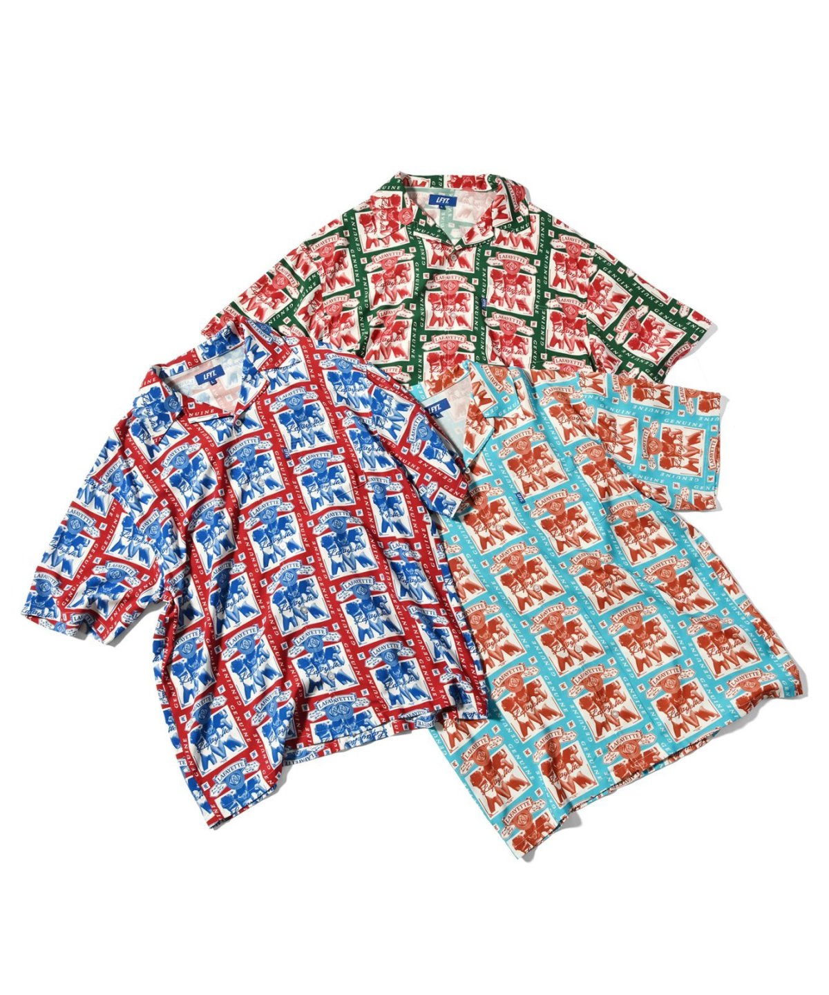 画像2: 【20%OFF】 LFYT(ラファイエット) / WEISER ALLOVER PATTERN SHIRT (2)