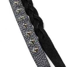 画像5: CALEE(キャリー) / STUDS & KNITTING LEATHER LONG KEY RING ＜TYPE B＞ (5)