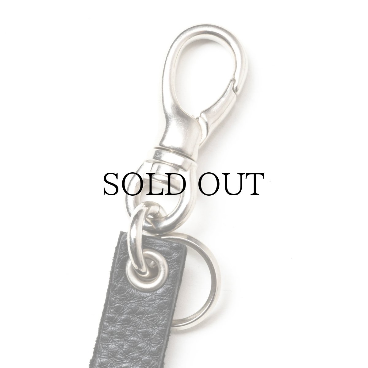画像3: CALEE(キャリー) / STUDS & KNITTING LEATHER LONG KEY RING ＜TYPE B＞ (3)