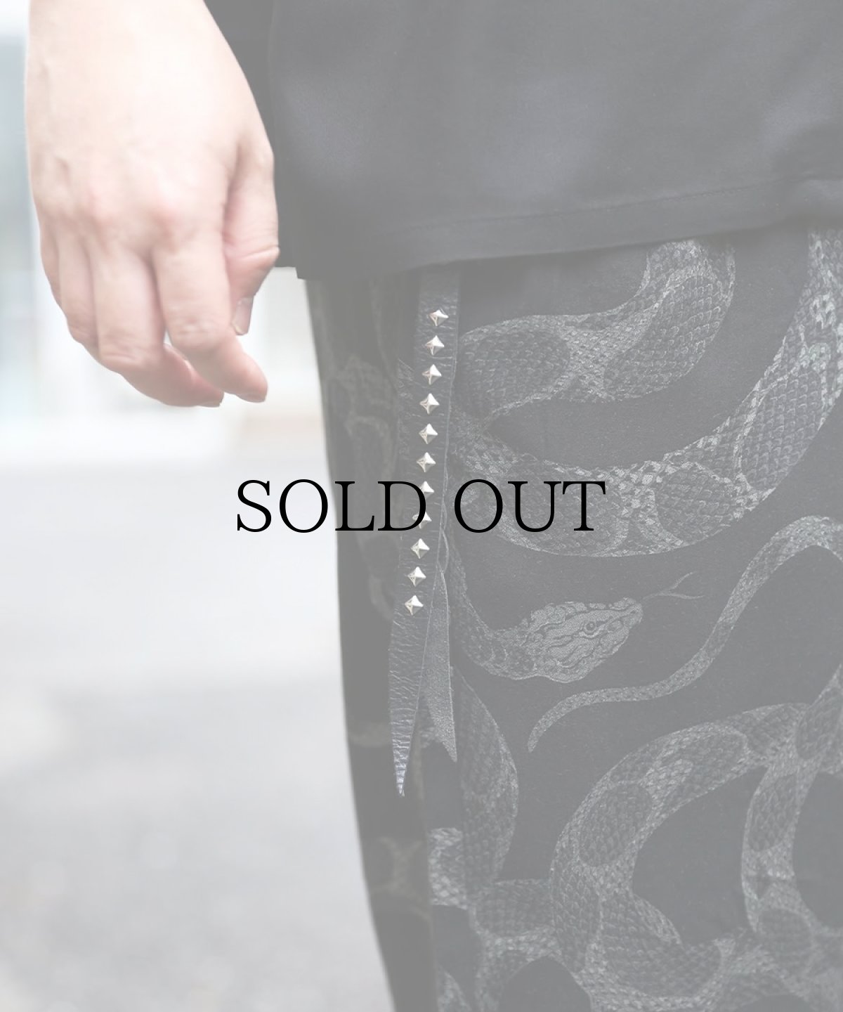 画像9: CALEE(キャリー) / STUDS & KNITTING LEATHER LONG KEY RING ＜TYPE B＞ (9)