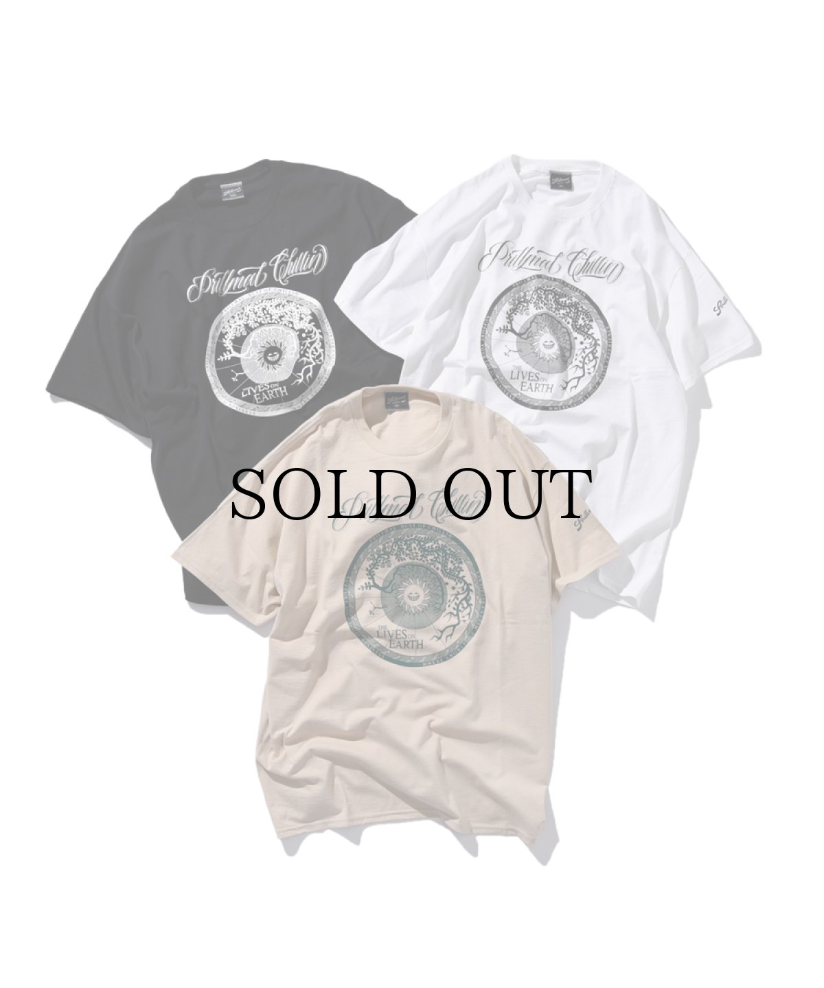 画像1: PRILLMAL(プリルマル) / LIVES ON EARTH !!! S/S T-SHIRTS (1)