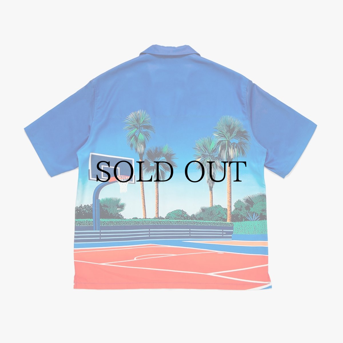 画像2: APPLEBUM(アップルバム) / ”Palm Basketball Court” Aloha Shirt (2)