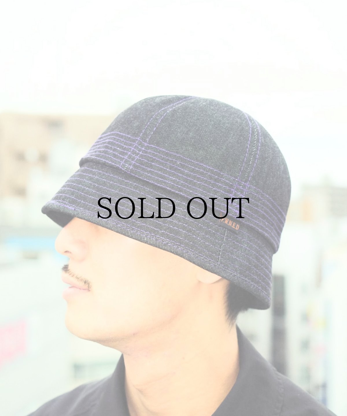 画像4: PWNED(パウンド) / PWNED ORIGIMAL INDIGO DENIM BACKET HAT (4)